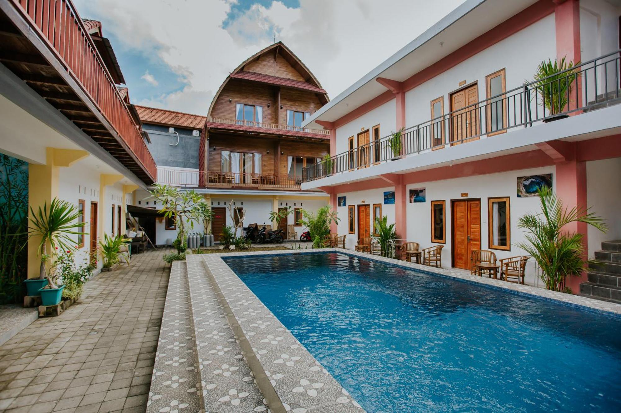 Toyapakeh Garuda Hostel & Accomodation Nusa Penida מראה חיצוני תמונה
